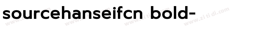 sourcehanseifcn bold字体转换